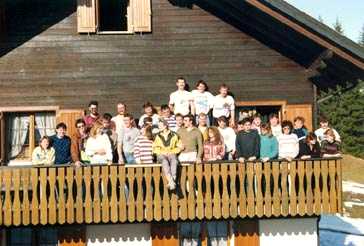 Gruppenfoto am Skiweekend in Oberiberg