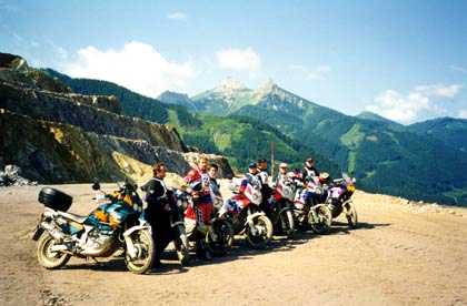 Die Truppe des Africa Twin Club Schweiz